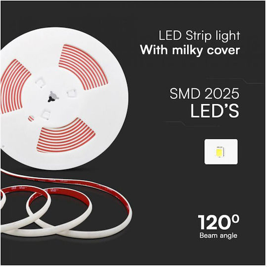 V-TAC Waterproof LED Strip 220V Natural White Light 5m Type COB