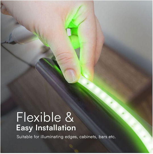 V-TAC Waterproof LED Strip 220V Green Light 10m Type SMD2835