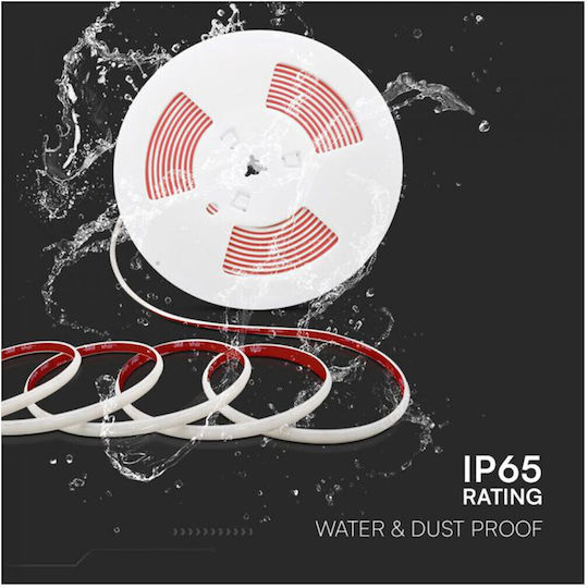 V-TAC Waterproof LED Strip 220V Natural White Light 5m Type COB