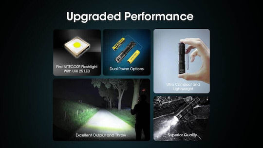 NiteCore Pro Φακός Κεφαλής LED IP68 με Μέγιστη Φωτεινότητα 800lm Multi Task Mt1a Pro