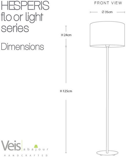 Veis Floor Lamp H150cm. Silver Veis Floor Lamp H150cm. Silver