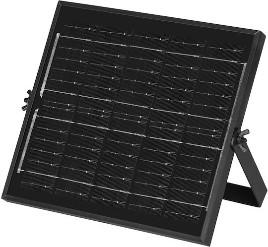 Rebel Στεγανός Ηλιακός Προβολέας LED 6W Ψυχρό Λευκό 6800K με Τηλεχειριστήριο IP65