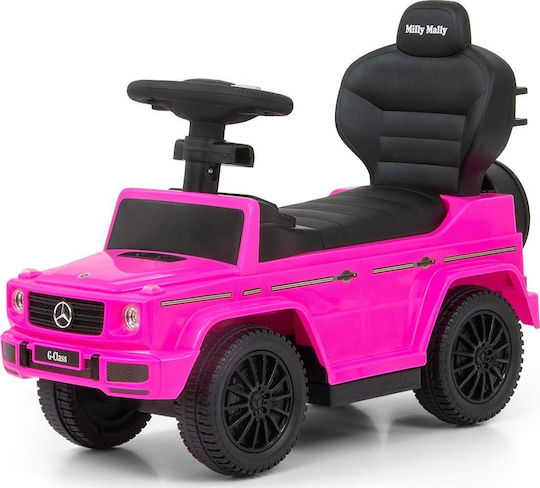 Milly Mally Mercedes G350D Baby Push Walker with Parental Handle for 12+ Months with Sounds Pink