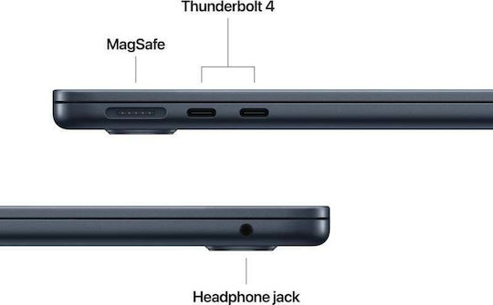 Apple MacBook Air 13.6 IPS Retina Display (M4 10-Core 24GB 512GB SSD 10-Core GPU) with 35W Charger (Dual Port) Midnight International English Keyboard