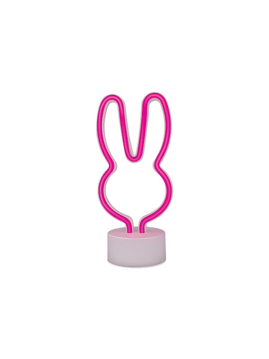 Neon Led On Stand Rabbit Pink Usb-c Fsc-10 Forever Light