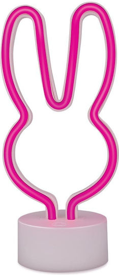 Neon Led On Stand Rabbit Pink Usb-c Fsc-10 Forever Light