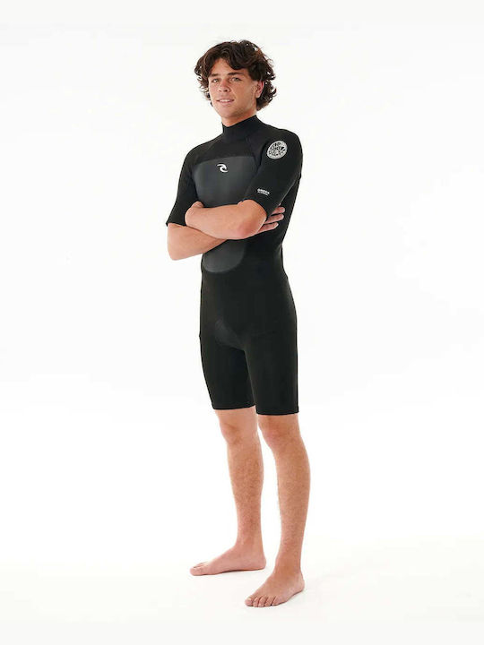 Rip Curl Omega Wetsuit Playsuit with Zip Black 2mm