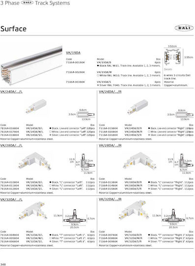 VK Lighting Steckdose für Leuchten Schwarzer 71164-016804