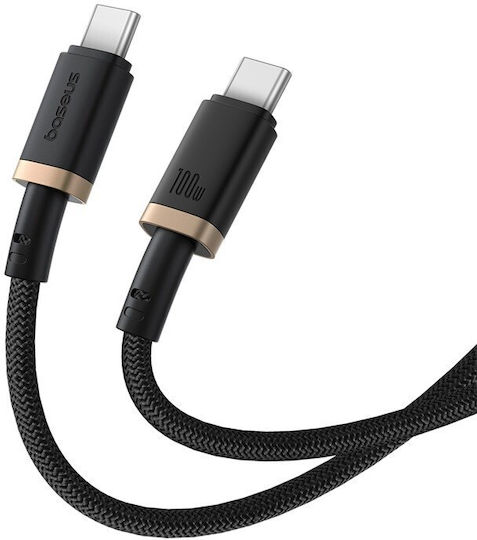 Baseus Dura USB 2.0 Kabel USB-C männlich - USB-C 100W PD Schwarz 2m P10377803U01-02