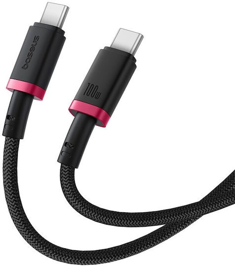 Baseus Dura USB 2.0 Kabel USB-C männlich - USB-C 100W PD Schwarz 1m P10377803U01-01