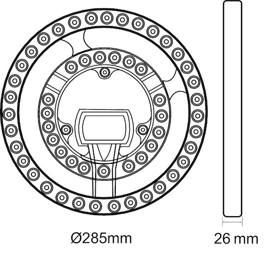 Gbc Heyring Circolina Led Cct Smart Wifi Ceiling Lamp Replacement W Rc