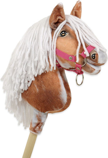 Hobby Horse Small Stick Horse Premium Spotted Tobiano White Mane A4