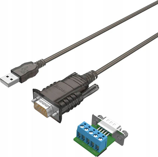 Unitek USB 2.0 RS422/RS485 DB9M Adapter Converter FTDI Chipset 1.5m