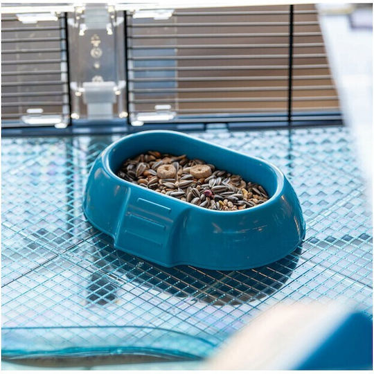 Ferplast Duna Fun Cușcă pentru Rozătoare Cusca pentru hamsteri cu acoperiș deschis albastru 71.5x46x41cm