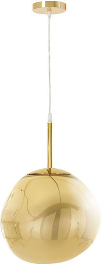 App331-1cp Gold Glass Ceiling Light Fixture