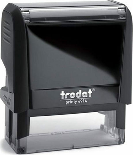 Trodat Printy Rectangular Self-Inking Text Stamp with Black Ink