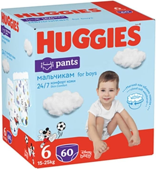 Huggies Scutece chiloțel Nr. 6 pentru 15-25kg 60buc