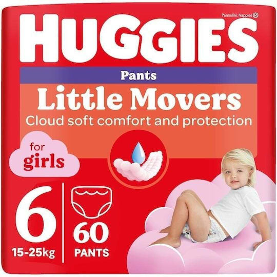 Huggies Πάνες με Αυτοκόλλητο No. 6 για 15-25kg 60τμχ
