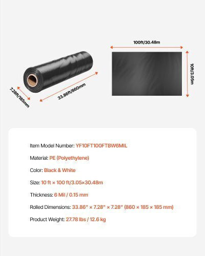Vevor Material für Wärmedämmung SLM10FT100FTDQBDCV0