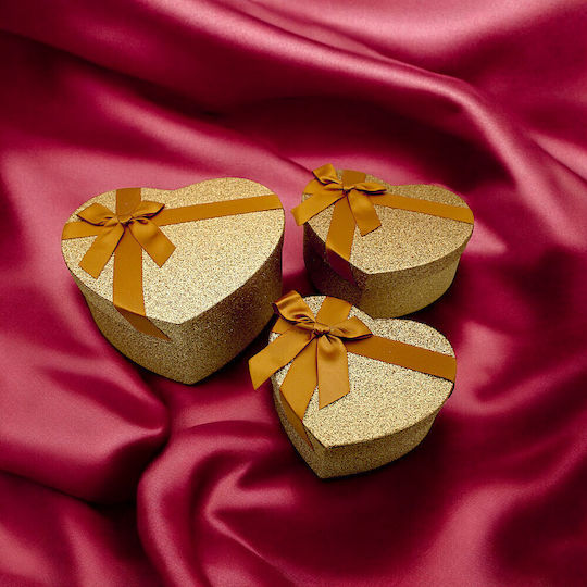 Box für Geschenke Gold 3Stück