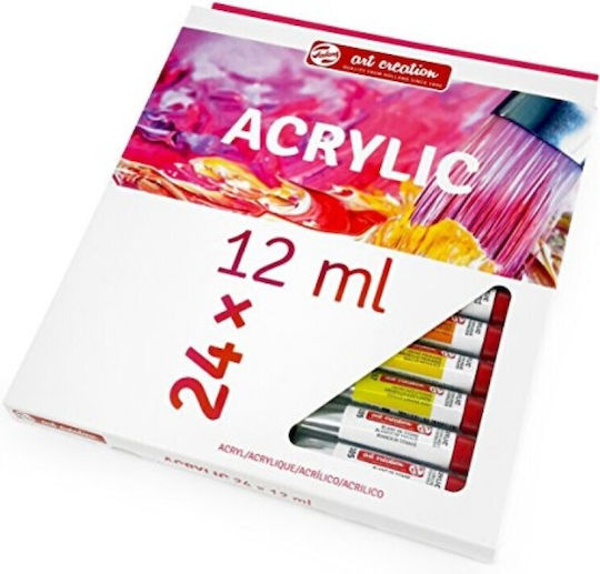 Royal Talens Art Creation Acrylic Paint Set in Multicolour color 12ml 24pcs