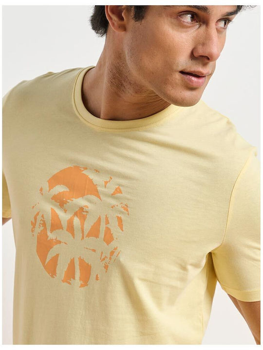 Αθλητικό T-shirt Κίτρινο