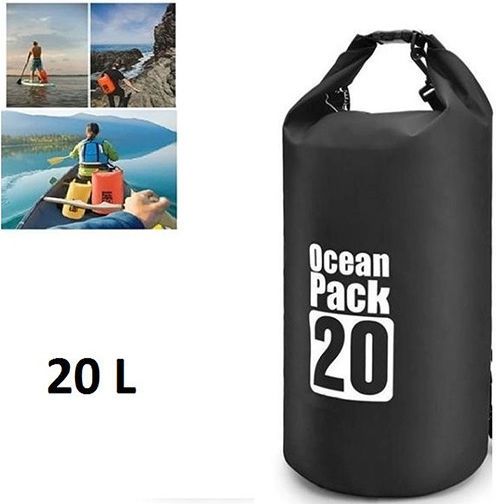 Ocean Pack Στεγανός Σάκος Ώμου / Πλάτης / Χειρός 20lt Μαύρος