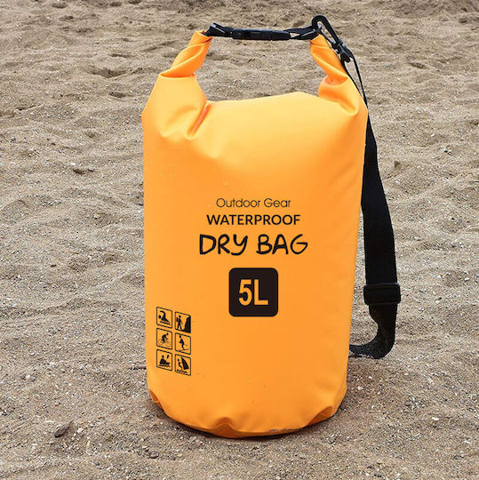 Waterproof Shoulder Bag 20L Yellow