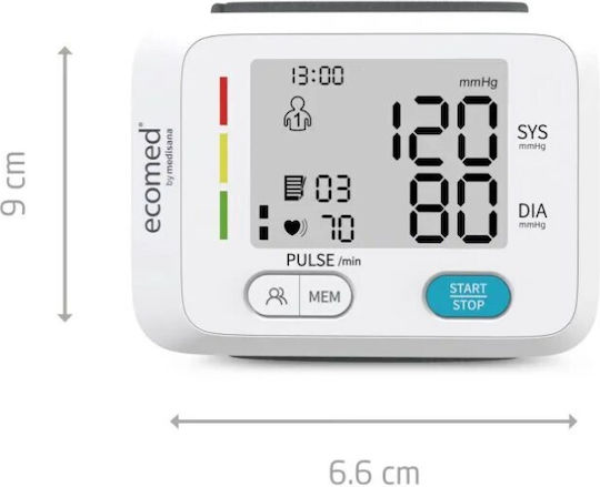 Medisana Πιεσόμετρο Καρπού Ecomed Bw-83e