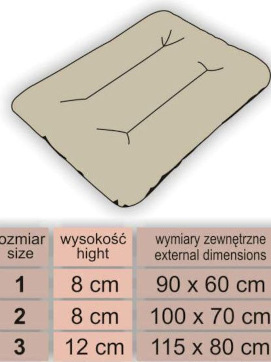 Hobbydog Στρώμα Σκύλου Ορθογώνιο Μπορντό 90x60εκ.