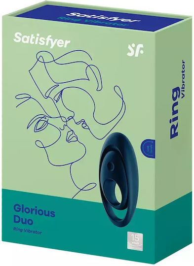 Satisfyer Glorious Duo Вибриращ Пръстен Петел Blue