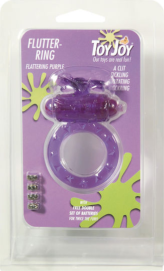 ToyJoy Flutter Vibrating Ring Vibrating Cock Ring Cock Violet
