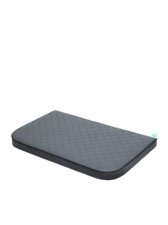 Dog Bed Memory Foam Faux Leather Black Dark Grey Hobbydog Xl 94x62cm