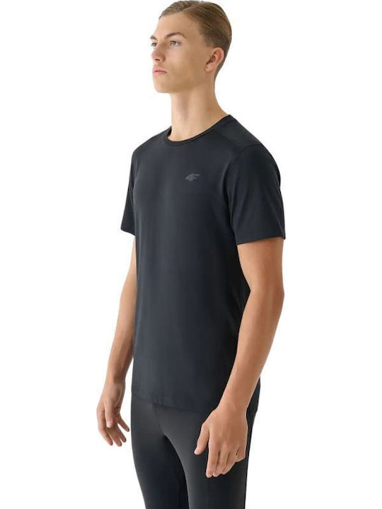 Functional Sportliches T-Shirt Schwarz