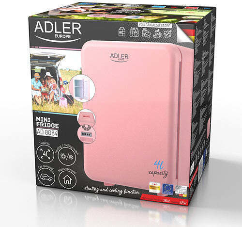 Adler Mini Ψυγείο Καλλυντικών Ροζ
