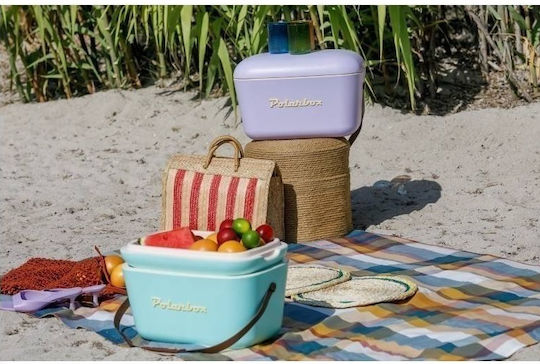 Polarbox Classic & Pop Style Portable Fridge 20lt Purple Yellow