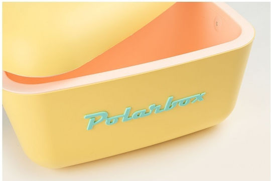 Polarbox Classic & Pop Style Portable Fridge 20lt Yellow-Turquoise