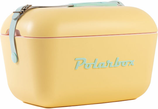 Polarbox Classic & Pop Style Portable Fridge 20lt Yellow-Turquoise