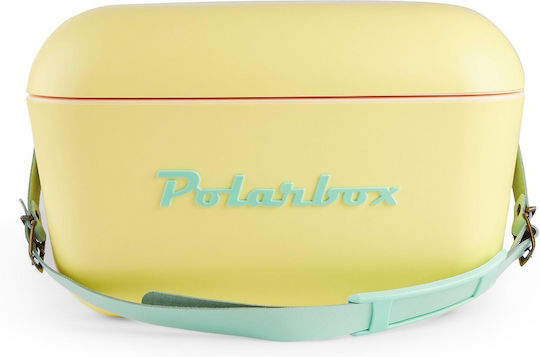 Polarbox Classic & Pop Style Portable Fridge 20lt Yellow-Turquoise