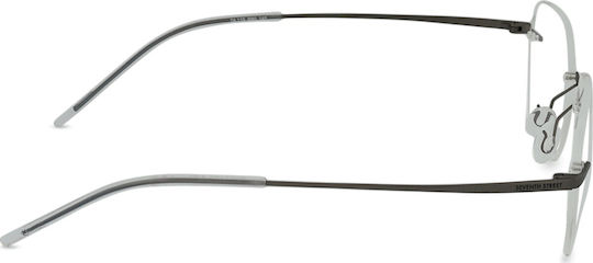 Safilo Weiblich Metallisch Brillenrahmen Silber 7A 115 R80