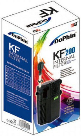 Dophin KF150 Mini Internal Filter for Aquariums up to 200lt with Performance 200lt/h