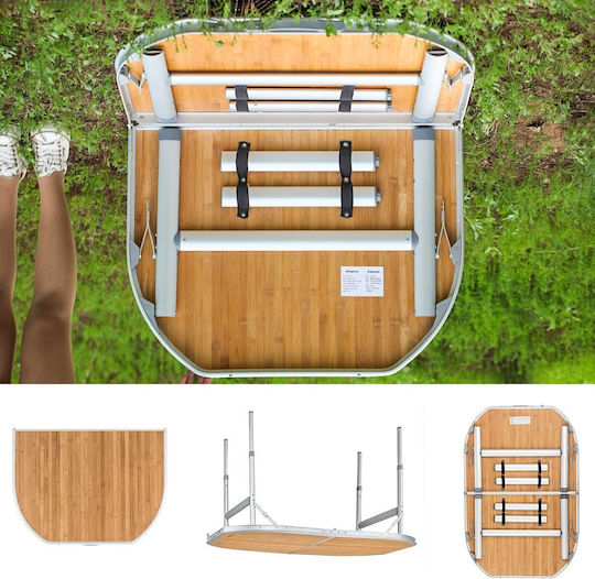 KingCamp Table for Camping Foldable in Case 120x80cm