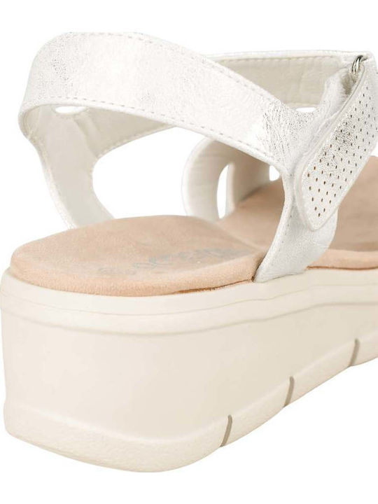 Women's Flat Sandals Anatomic in Silver Color