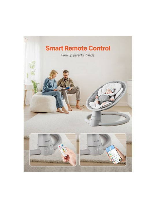 Vevor Elektrisch Baby Relax mit Musik Gray für Kind bis 9kg
