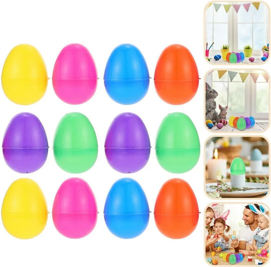 Set of 8 Colorful Opening Eggs 57mm 5gym01