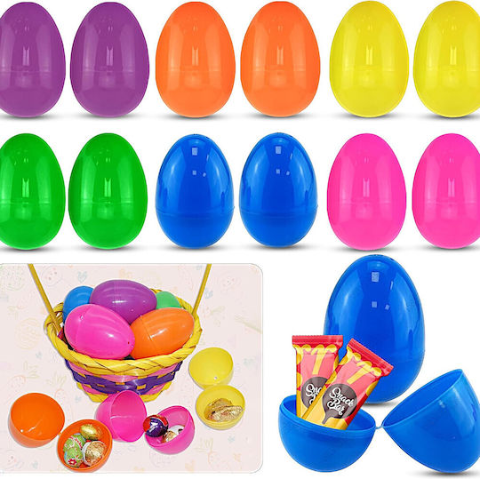 Set of 8 Colorful Opening Eggs 57mm 5gym01