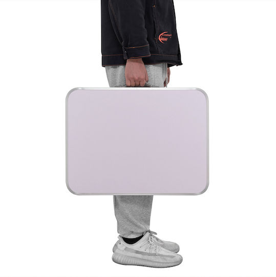 Bakaji Table Aluminum for Camping Foldable in Case 60xx45cm Gray