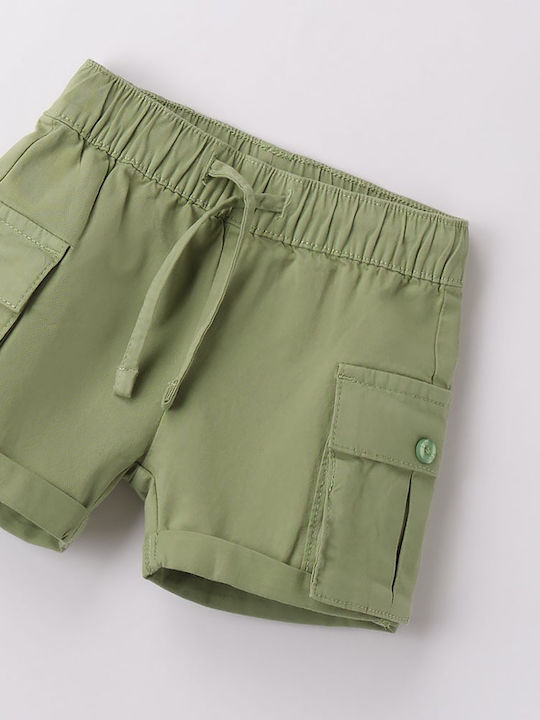 Παιδικό Σορτς/Βερμούδα Υφασμάτινο OLIVE GREEN
