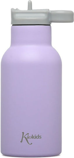 Kiokids Παιδικό Παγούρι Θερμός Ανοξείδωτο Λιλά 350ml