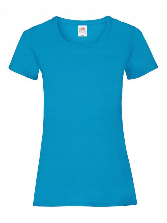 Fruit of the Loom Valueweight Unisex Short Sleeve Promotional T-Shirt Azure Blue